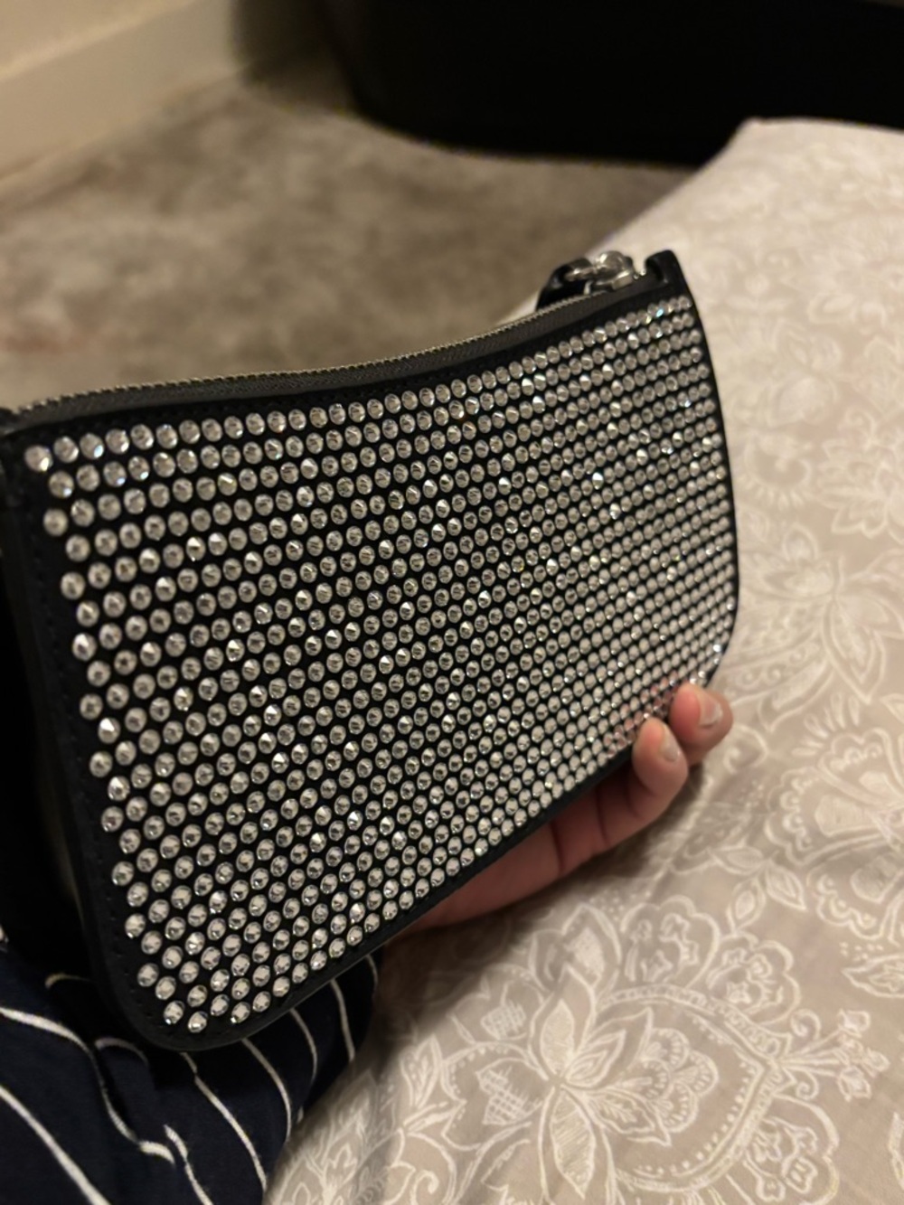 Coach Black Crystal-Studded Shoulder Bag - Picture 4 of 4